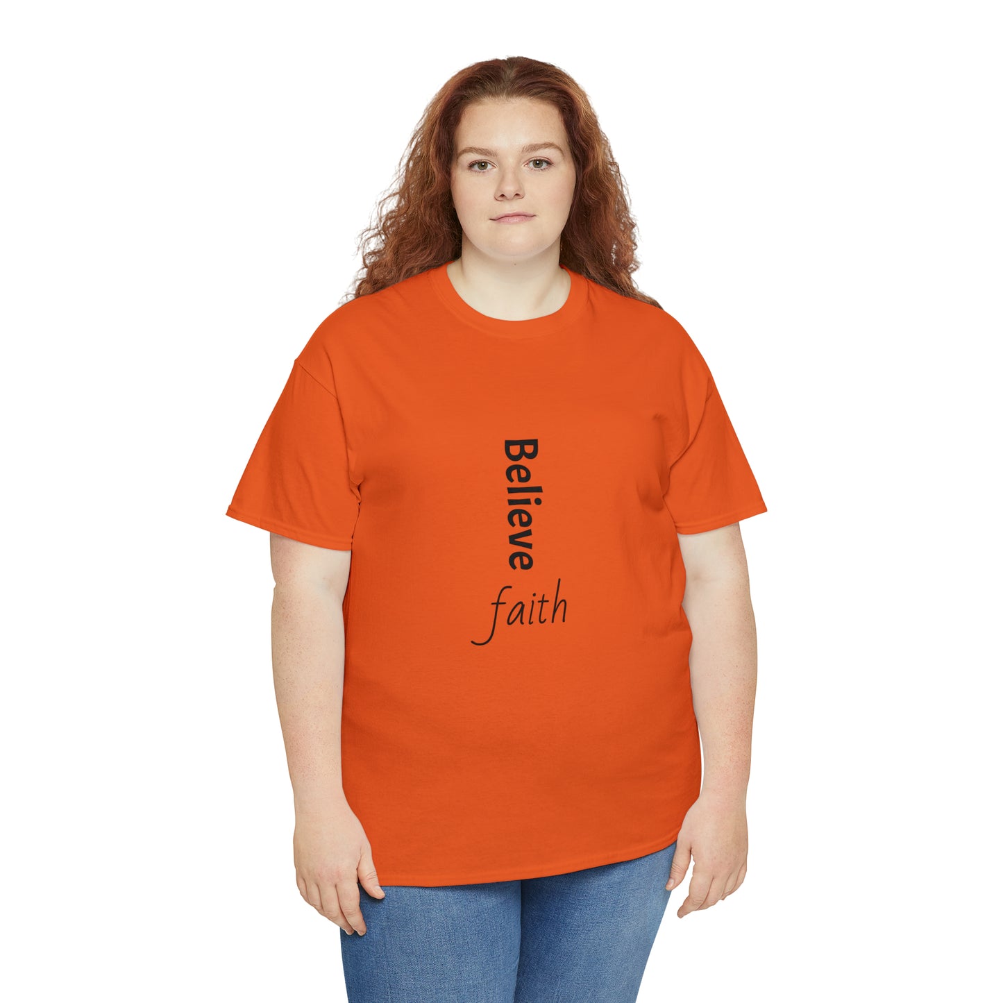 Believe, Faith, Unisex Heavy Cotton Tee Shirt Religion gift*