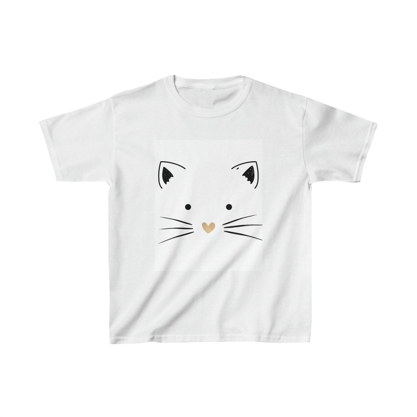 Adorable Kids Cute Kitty Heavy Cotton Tee Shirt*