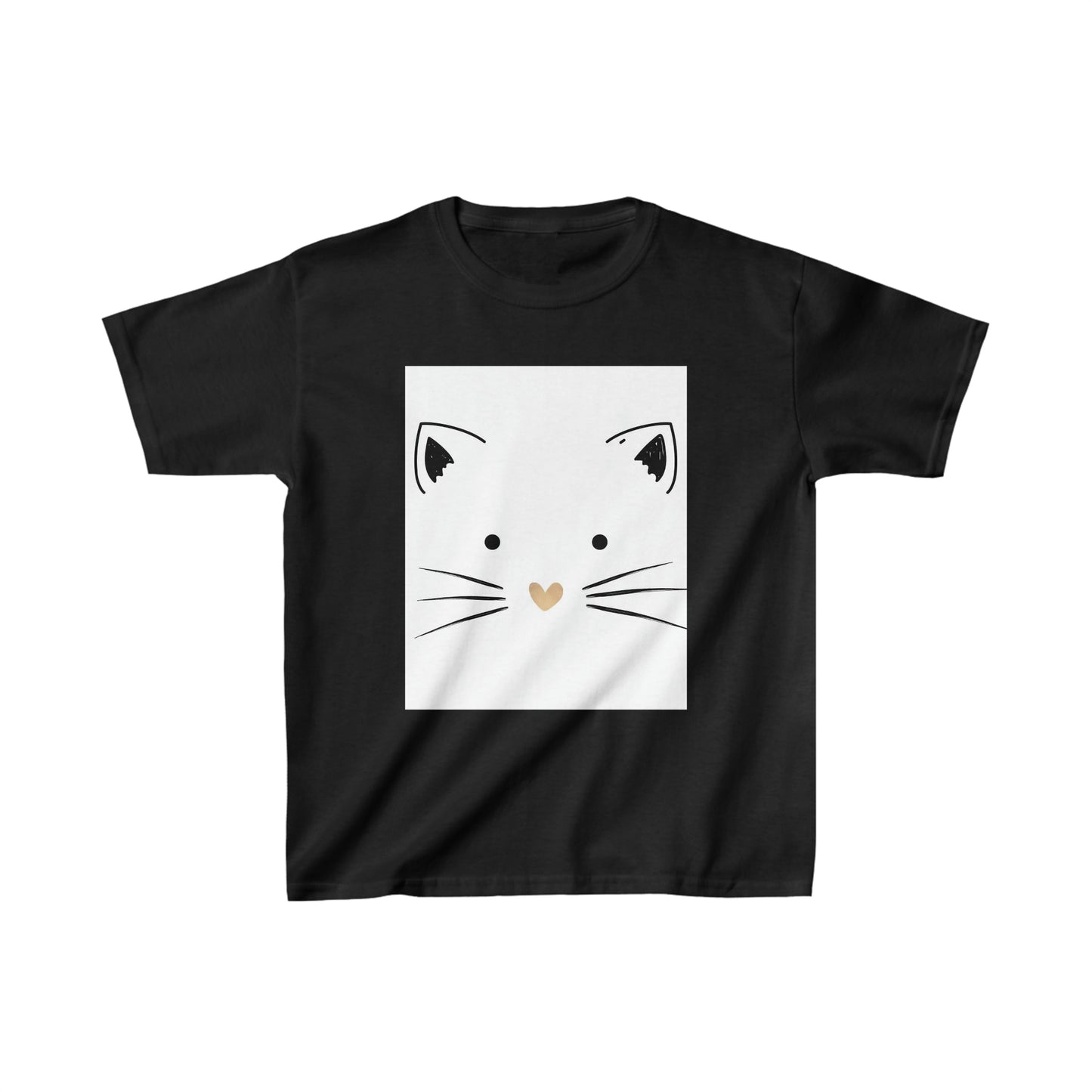 Adorable Kids Cute Kitty Heavy Cotton Tee Shirt*