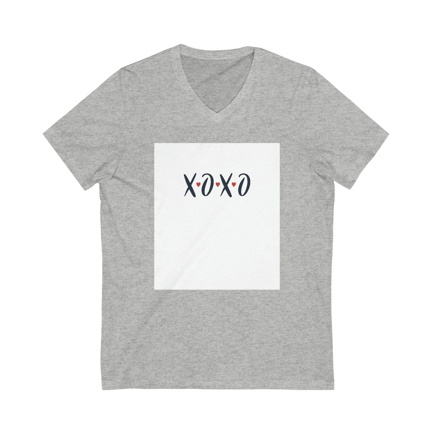 XOXO Unisex Jersey Short Sleeve V-Neck Tee Shirt*