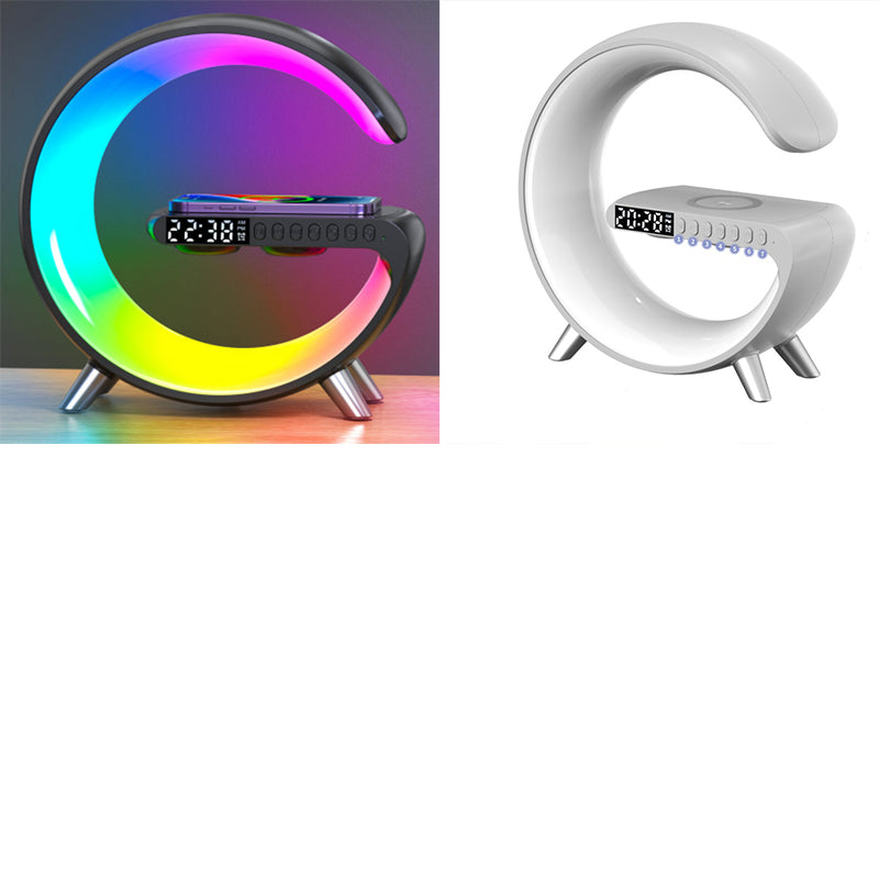 2023 New Intelligent LED Lamp Bluetooth Speaker* Wireless Charger Atmosphere Lamp App Control For Bedroom Home Decor