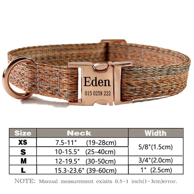 Personalized Nylon Dog Collar*