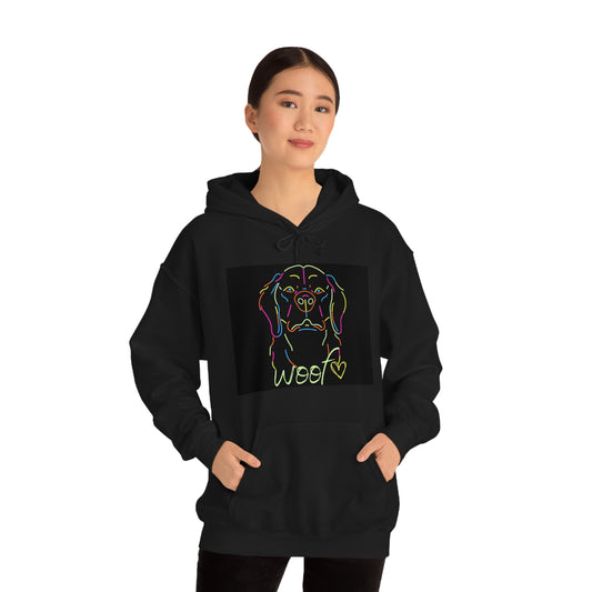 "Woof" Dog Lovers Unisex Heavy Blend Hooded Sweatshirt*