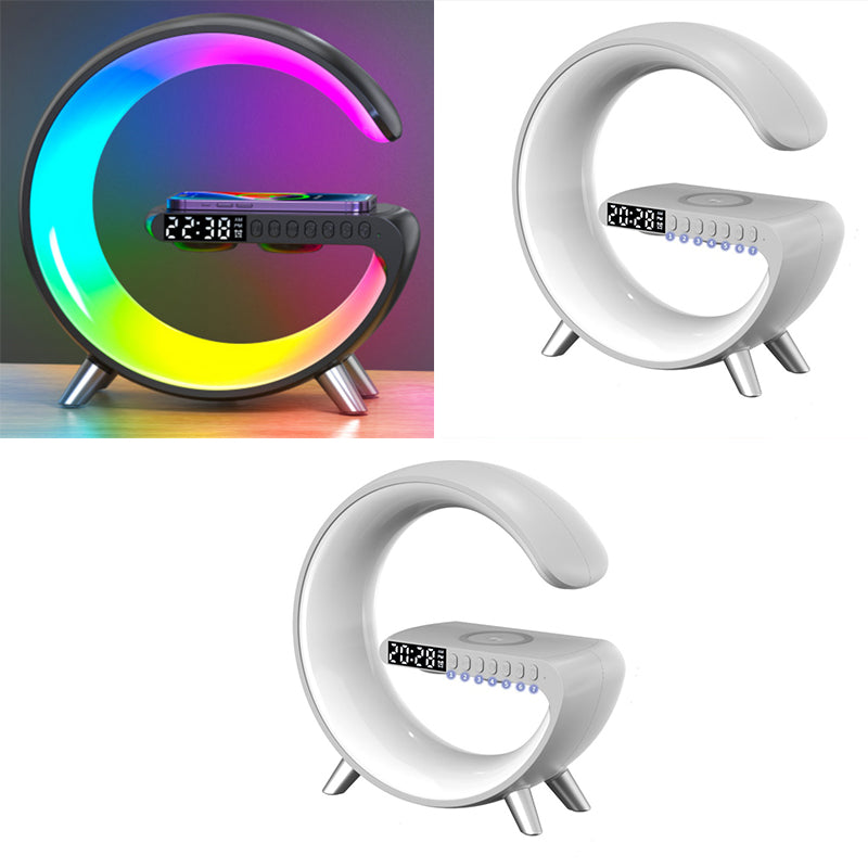 2023 New Intelligent LED Lamp Bluetooth Speaker* Wireless Charger Atmosphere Lamp App Control For Bedroom Home Decor