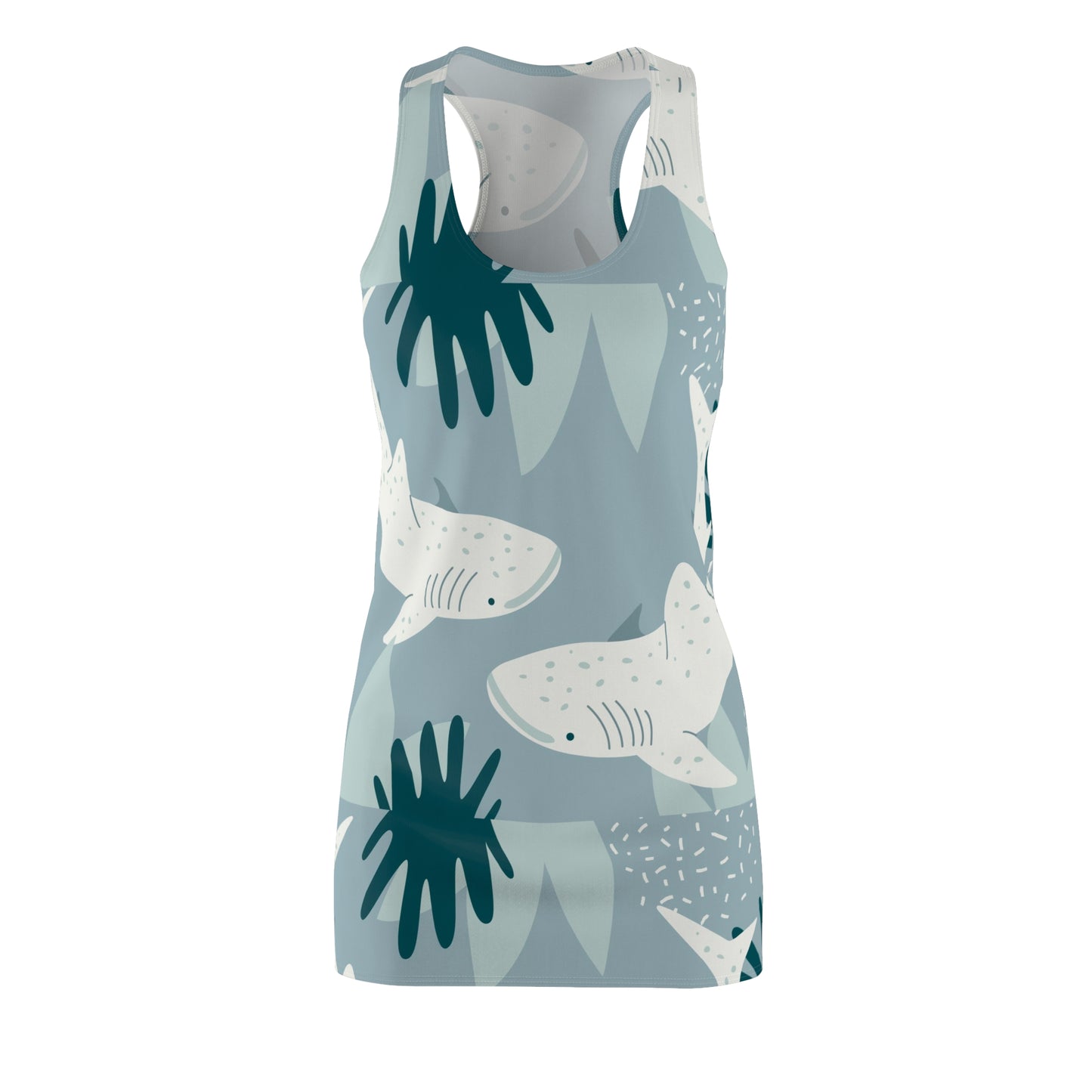 Fun Sharks Women's Cut & Sew Racerback Dress *