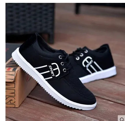 Men Canvas Shoes Trendy Lace Up Shoes*