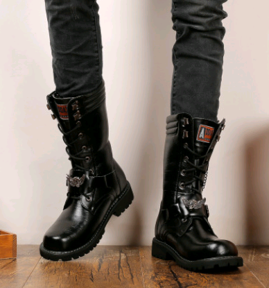 Trend high men's boots* military boots men's biker boots men's boots