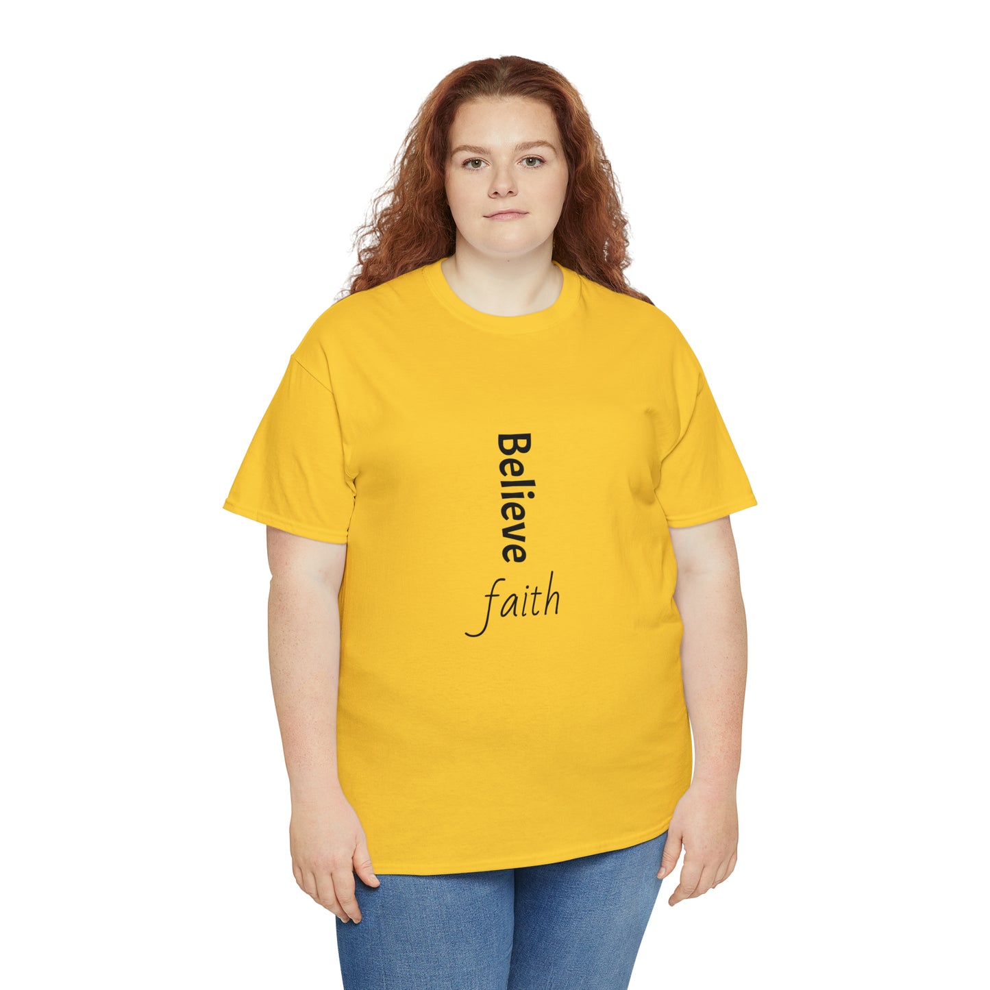 Believe, Faith, Unisex Heavy Cotton Tee Shirt Religion gift*