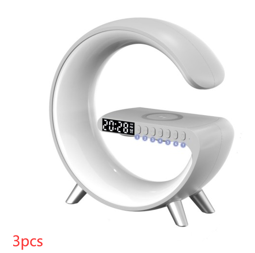 2023 New Intelligent LED Lamp Bluetooth Speaker* Wireless Charger Atmosphere Lamp App Control For Bedroom Home Decor