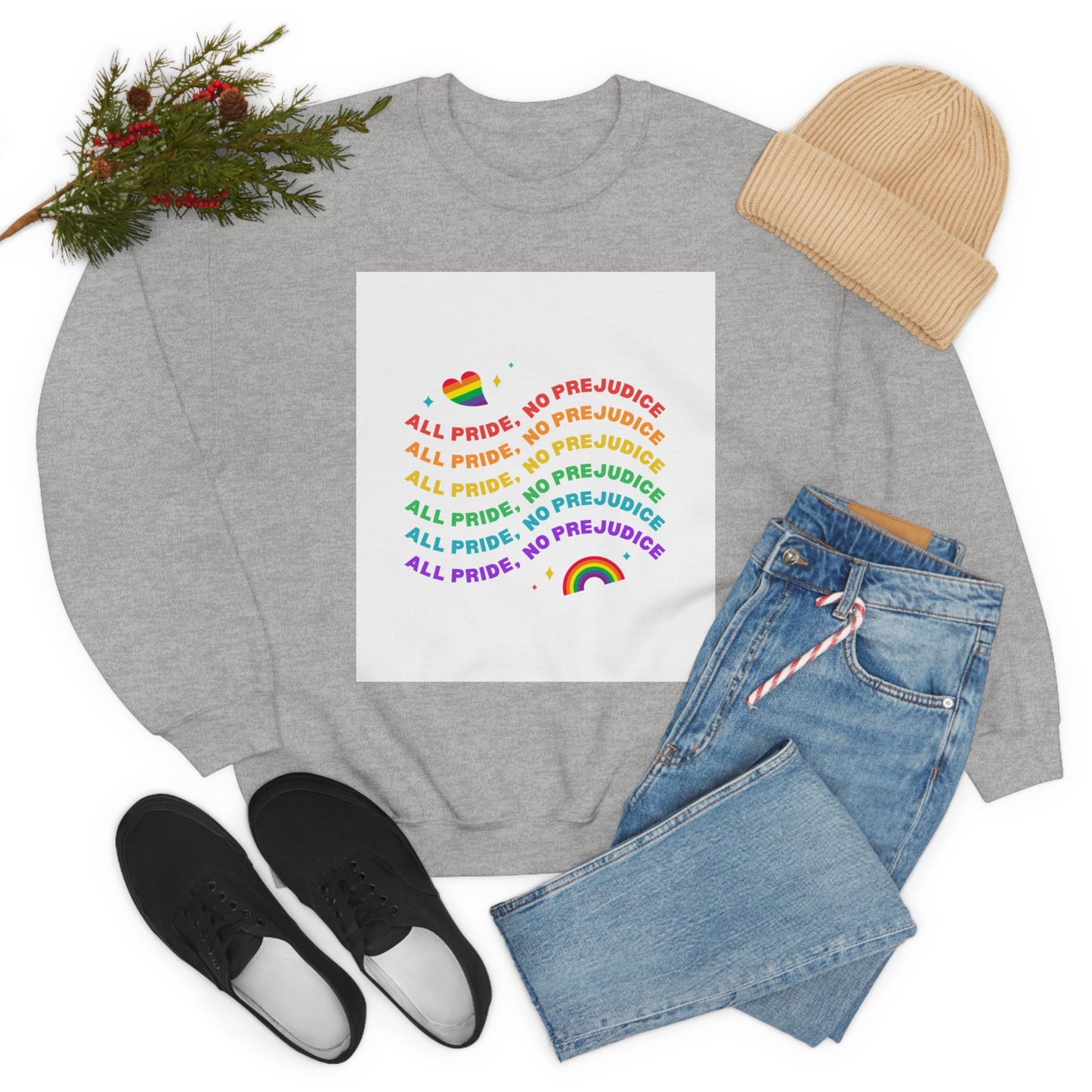 All Pride No Prejudice Unisex Heavy Blend Crewneck Sweatshirt*