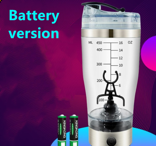 Electric Protein Shake Stirrer* USB Shake Bottle Milk Coffee Blender Kettle Sports And Fitness Charging Electric Shaker Cup