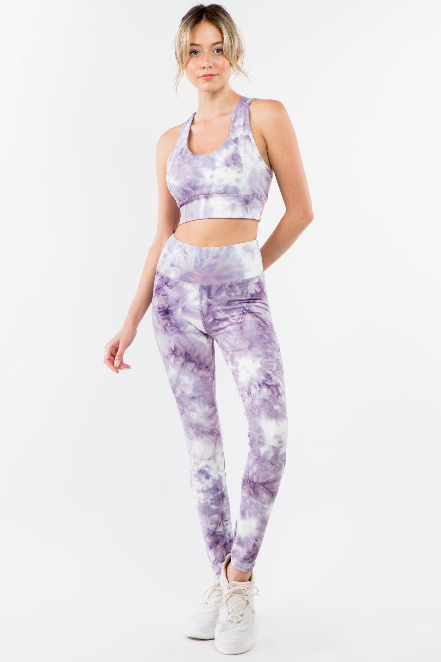 Tie -Dye Activewear Set Violet*