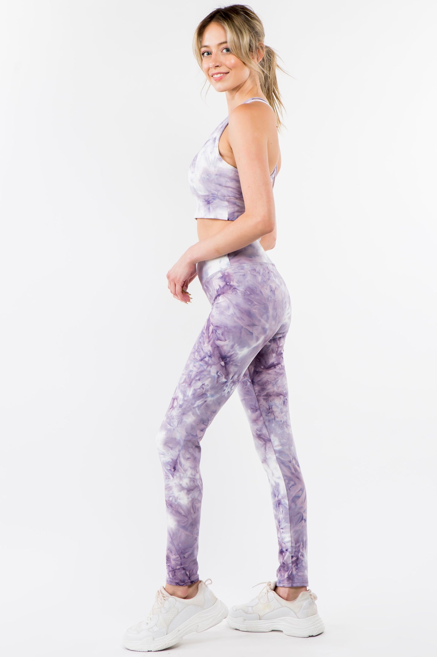 Tie -Dye Activewear Set Violet*