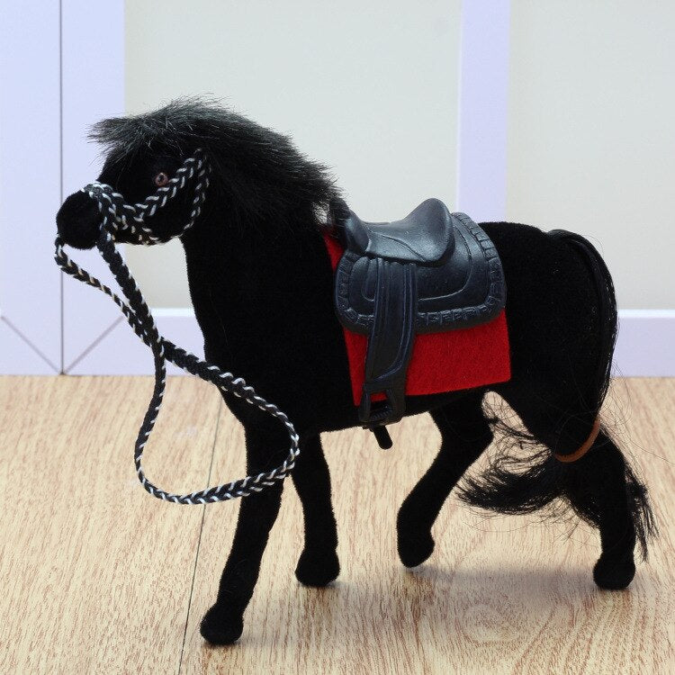 Doll Toy Running Horse Doll Princess Riding Horse Toy Riding Cute Little Horse White Black Brown Red Different Gesture Styles*