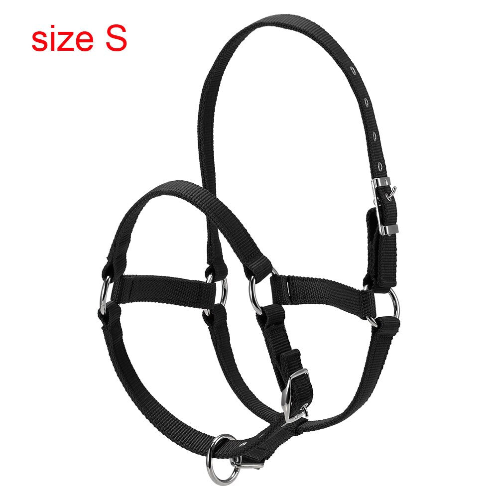 Soft Padded *Pony Horse Halter Bridle Headstall Head Collar Adjustable Horse Riding Stable Horse Bridle Headcollar Accessories