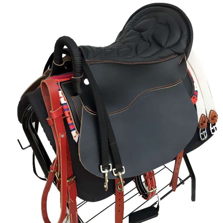 Horse Riding Saddle Pad Full Set horseback Riding Accessories Full Leather Saddle *