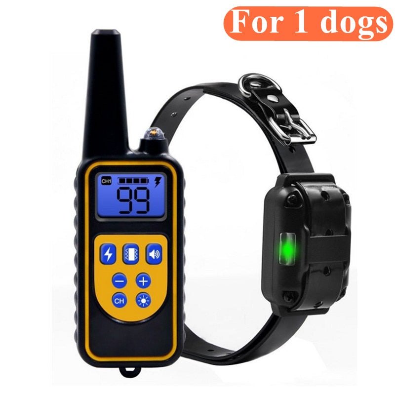 Electric Dog Training Collar Waterproof Dog Bark Collar Pet With Remote Control *Rechargeable Anti Barking Device All Size Dogs