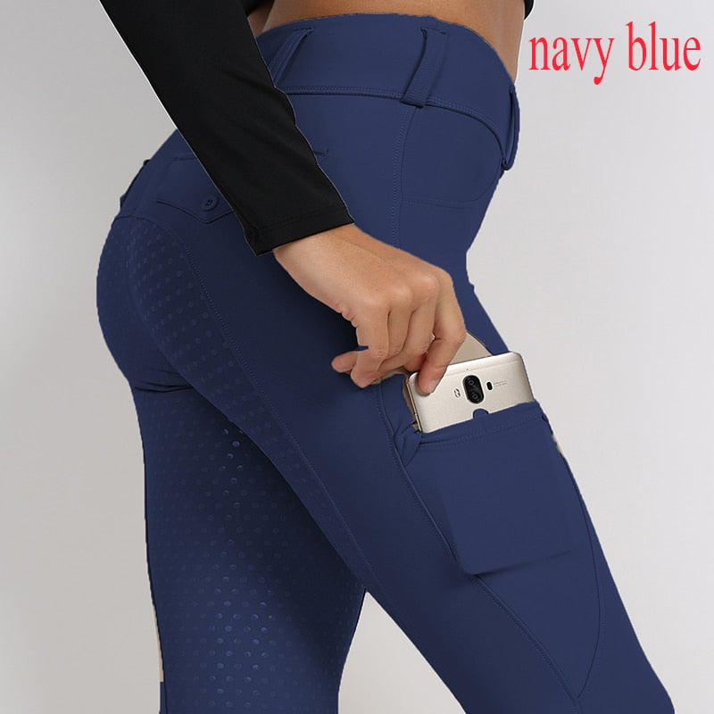 Full Seat Silicone Equestrian Breeches *Anti-pilling Horse Riding Tights Jodhpur Leggings Pants Women Equestrian Clothes