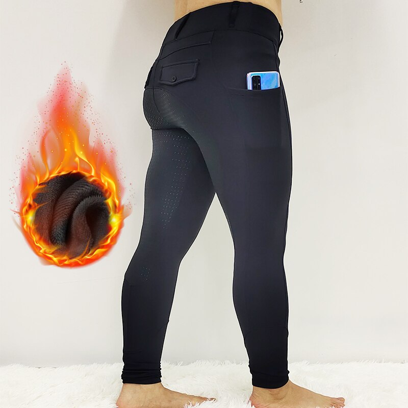 Full Grip Winter Riding Leggings *Elastic Horseback Riding Pants Equestrian Breeches Snowy Riding Tights For Woman