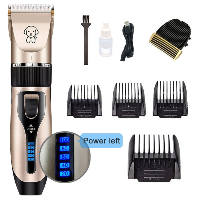 Dog Clipper Dog Hair Clippers Grooming (Pet/Cat/Dog/Rabbit) Haircut Trimmer Shaver Set Pets Cordless Rechargeable Professional*