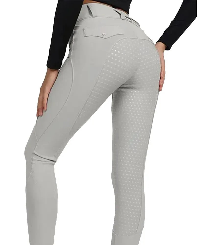 Full Seat Silicone Equestrian Breeches *Anti-pilling Horse Riding Tights Jodhpur Leggings Pants Women Equestrian Clothes