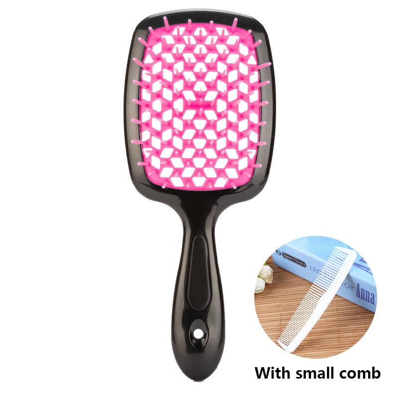 Easy Blow Detangling Brush* Wide Teeth Air Cushion Comb Pro Salon Hair Care Styling Tool Anti Tangle Anti-static Hairbrush Head Comb Hairdressing Tools