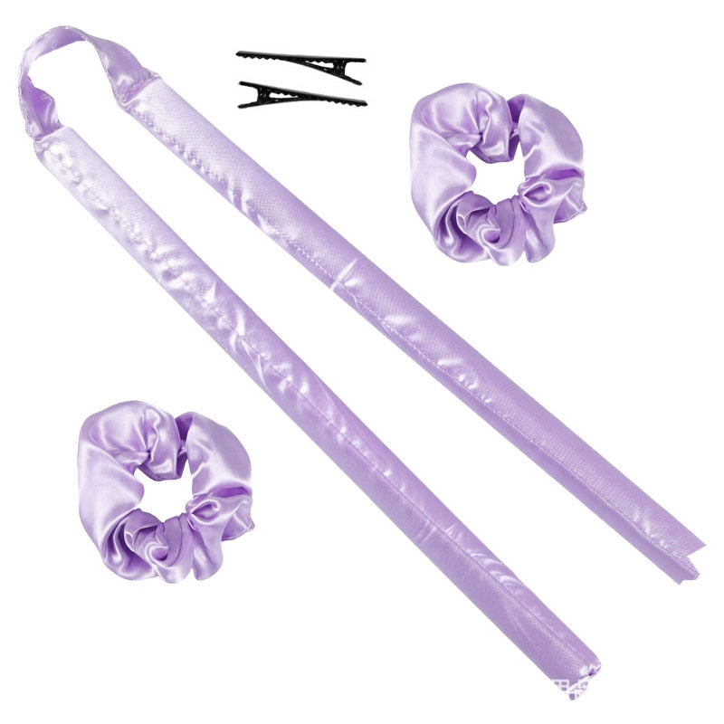 Heatless Curling Rod Headband No Heat Silk Curls* Ribbon Hair Rollers Sleeping Soft Headband Lazy Hair Curlers Hair Styling Tools