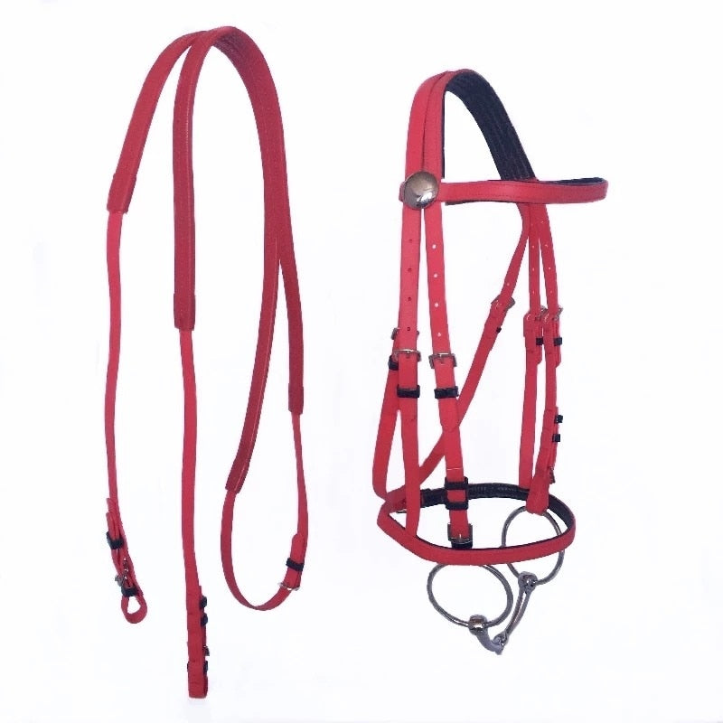 Durable Horse Head Collar Halter Horse Riding Bridle High-quality PVC Horse Racing Equestrian Equipment*