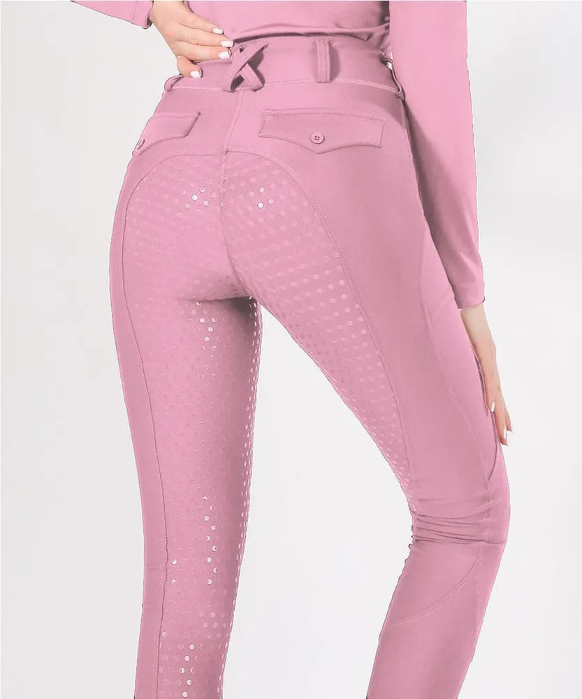 Full Seat Silicone Equestrian Breeches *Anti-pilling Horse Riding Tights Jodhpur Leggings Pants Women Equestrian Clothes