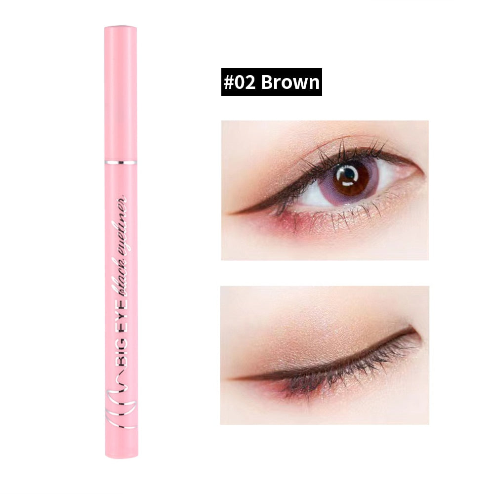 Ultra-thin Waterproof Liquid Eyeliner *Korean Makeup for Women Quick Dry Smooth Eye Liner Long Last Lower Eyelash Pen Cosmetics