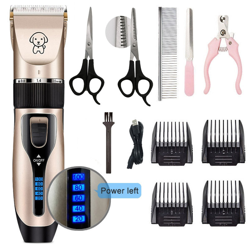 Dog Clipper Dog Hair Clippers Grooming (Pet/Cat/Dog/Rabbit) Haircut Trimmer Shaver Set Pets Cordless Rechargeable Professional*