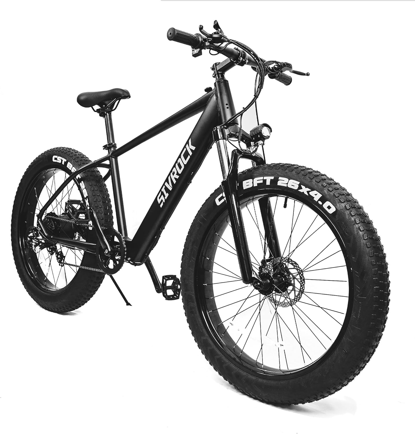 SIVROCK Electric Bike For Adults, 26 X 4.0 Inch Fat Tire Electric Mountain Bicycle, *1000W Motor 48V 15Ah Ebike With Professional 7 Speed, Hidden Lithium-Ion Battery, Hydraulic Suspension, LCD Display
