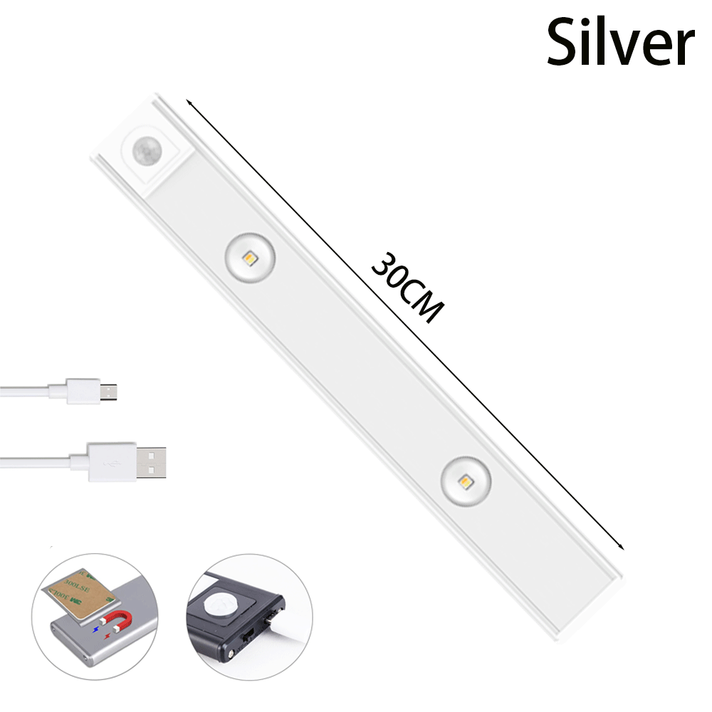 USB LED* Night Light Motion Sensor Wireless Thin LED Wine Cooler Light For Kitchen Cabinet Bedroom Wardrobe Indoor Lighting