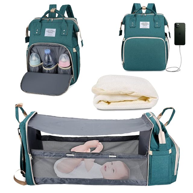 Portable Baby Bed* Travel Crib Baby Bag Diaper Bag