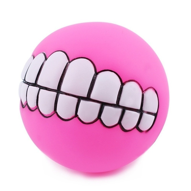 Pet Ball Teeth Silicon Chew Toys for Large Breeds*