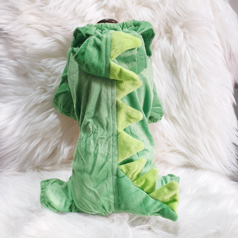 Pet Dog Funny Halloween Dinosaur Transformation Costume*