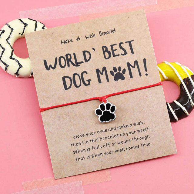 Paws Wish Bracelet World's Best Dog Mom*