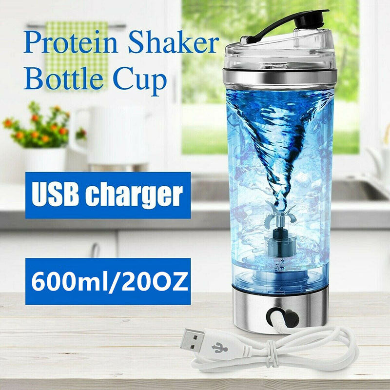 Electric Protein Shake Stirrer* USB Shake Bottle Milk Coffee Blender Kettle Sports And Fitness Charging Electric Shaker Cup