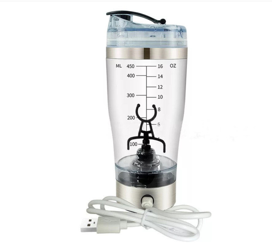 Electric Protein Shake Stirrer* USB Shake Bottle Milk Coffee Blender Kettle Sports And Fitness Charging Electric Shaker Cup