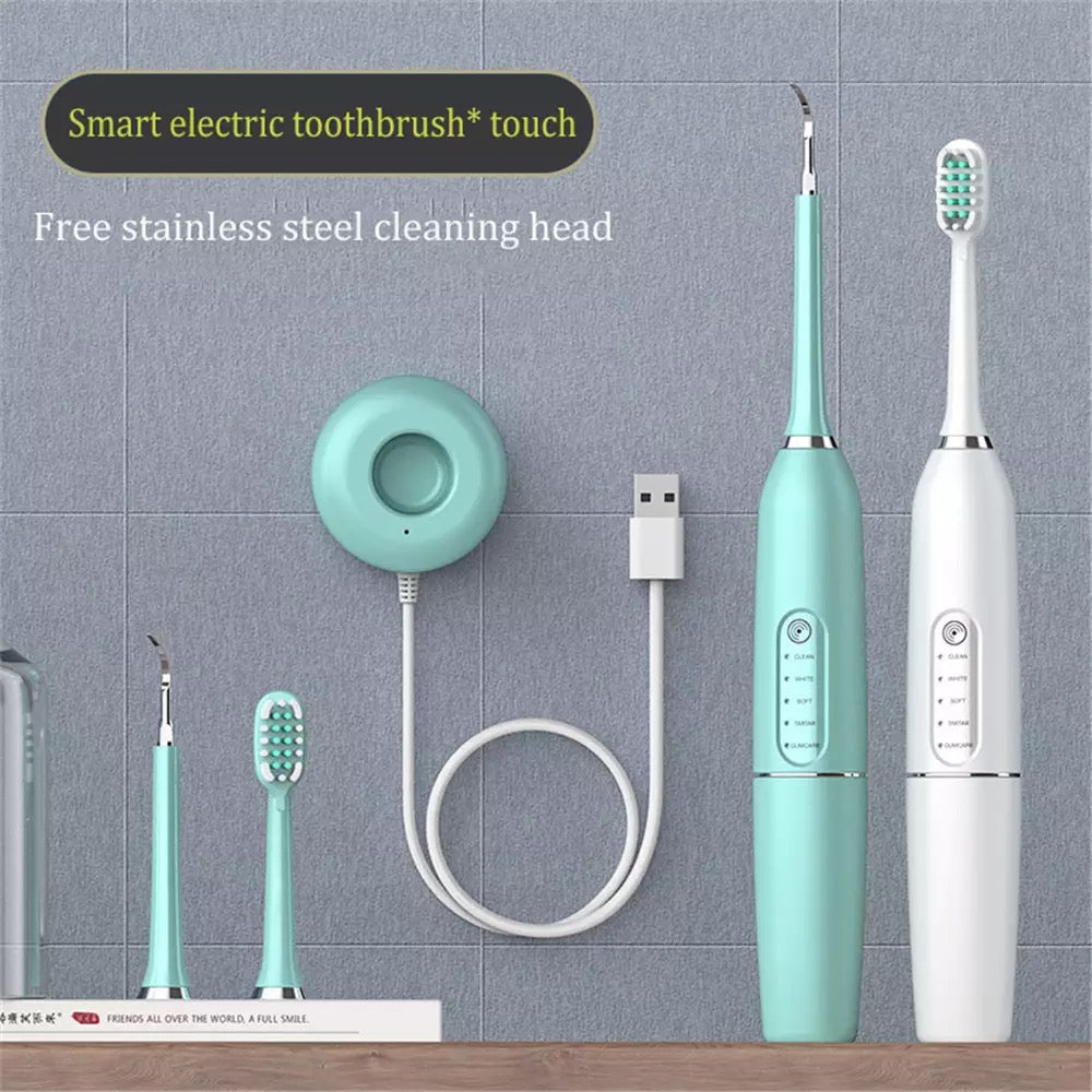 Smart Electric Toothbrush* and Ultrasonic Scaler Rechargeable Automatic Touch Dental Beauty Instrument Calculus Removal Scaler