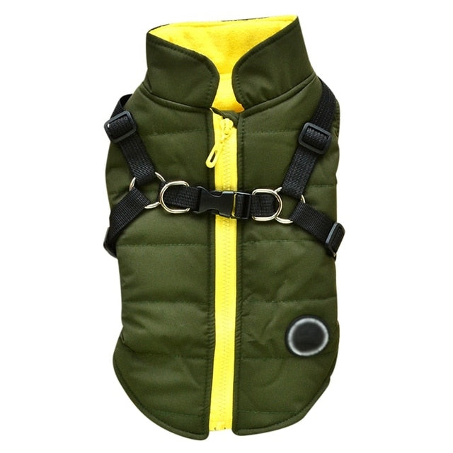 Waterproof Pet Coat With Harness*