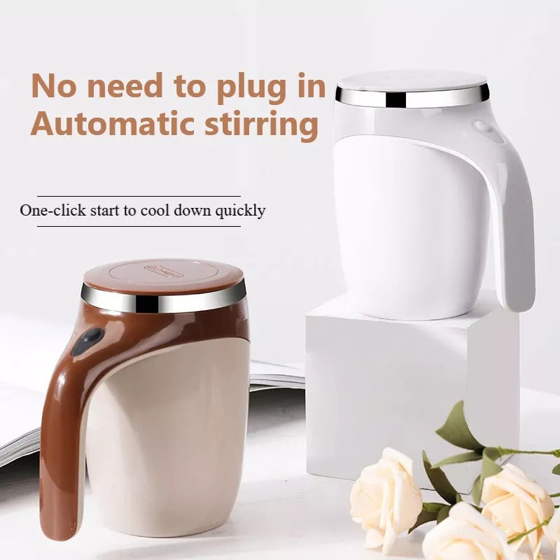 Rechargeable Model Automatic Stirring Cup* Coffee Cup High Value Electric Stirring Cup Lazy Milkshake Rotating Magnetic Water Cup