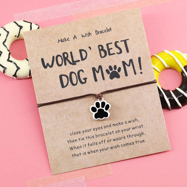 Paws Wish Bracelet World's Best Dog Mom*