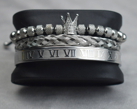 Roman Royal Charm Men Bracelets Stainless Steel*