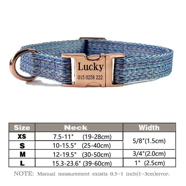 Personalized Nylon Dog Collar*