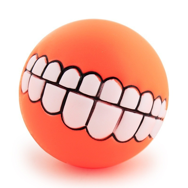 Pet Ball Teeth Silicon Chew Toys for Large Breeds*