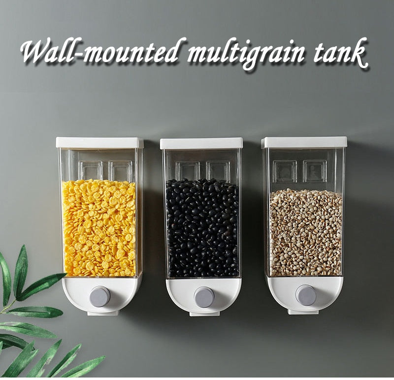 Wall-Mounted Kitchen Food Organizer Multi-Grain Sealed Jars*