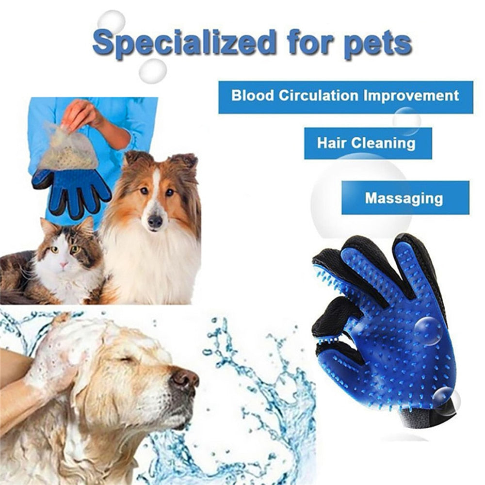 Pet Grooming Gloves* De-shedding Hair Remover