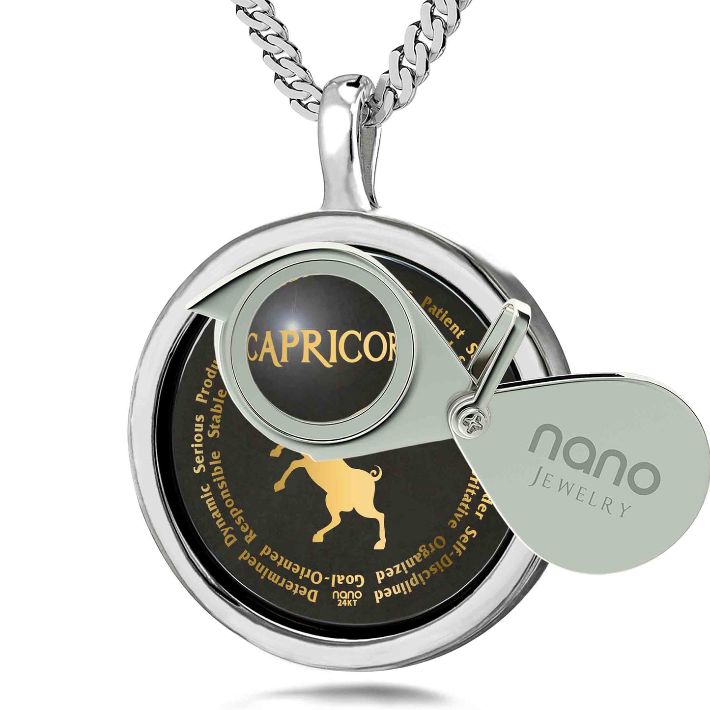 Capricorn Necklaces for Lovers of the Zodiac 24k Gold Inscribed*