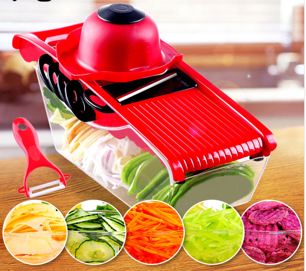 Multifunction 6 Blades Kitchen Slicer Mandoline Slicer*